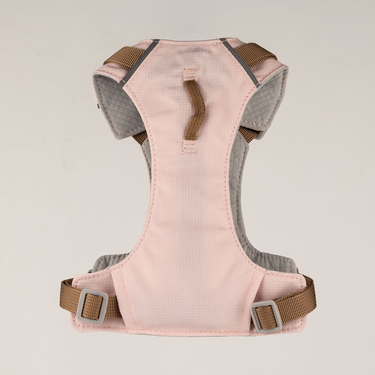 PAW - S (4-8 kg) Arnés de paso para perros Guardian con malla reflectante - Rosa suave - Colgante de cuarzo rosa