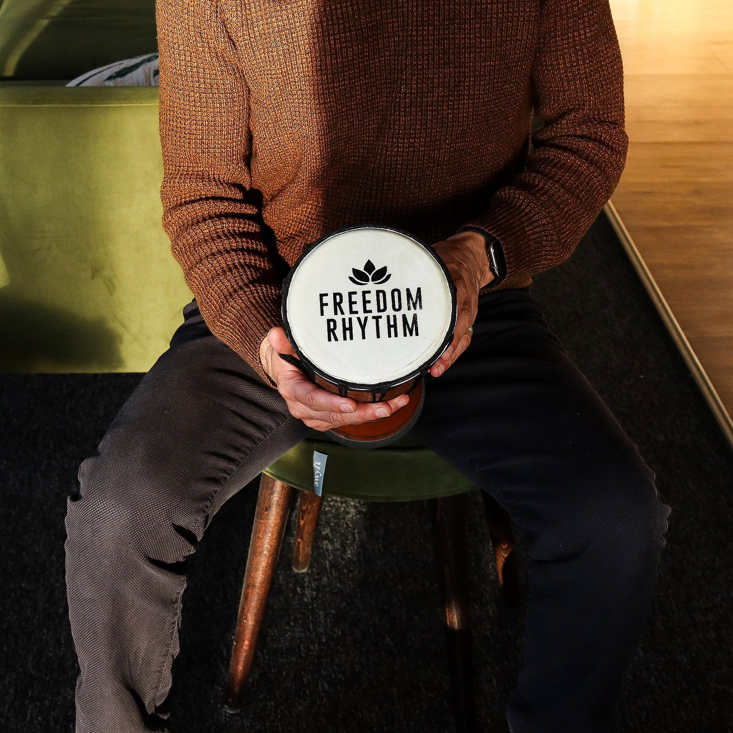 Tambor Pro Djembe Pequeño "Ritmo de Libertad" – Sonido Agudo – 30 cm