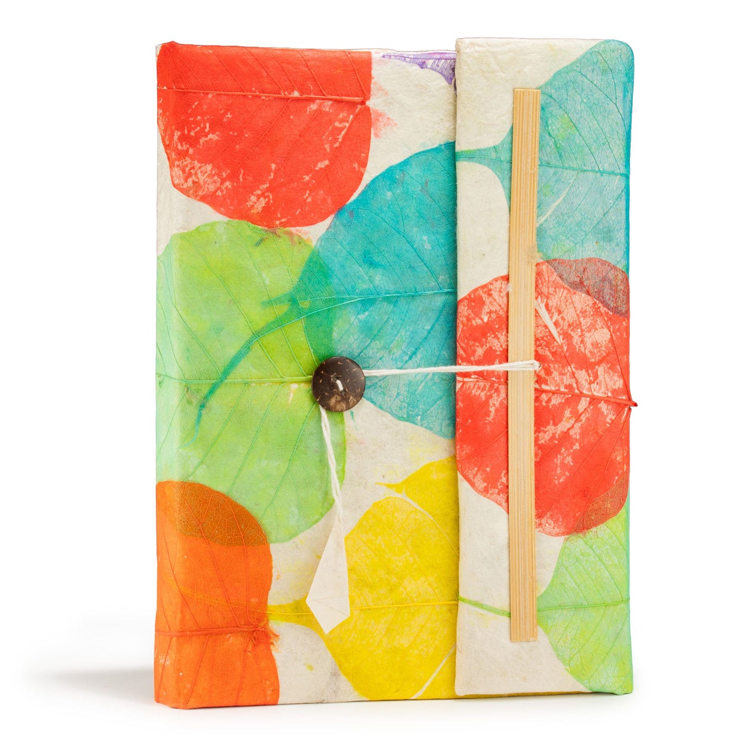 Grand carnet Lokta - Feuilles colorées (21 x 15 cm) - 45 feuilles