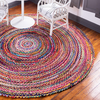 Alfombra Redonda de Yute y Algodón Reciclado - 120 cm