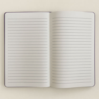 Notizbuch aus lavendelfarbenem Samt – 80 Seiten – Glaube an dich selbst