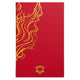 Carnet de bien-être rouge - 120 pages - Mandala doré et lotus