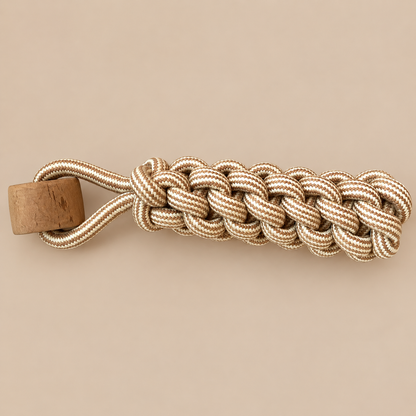 Juguetes PAW para mascotas – Mordedor de madera de café Lumberjack Pull