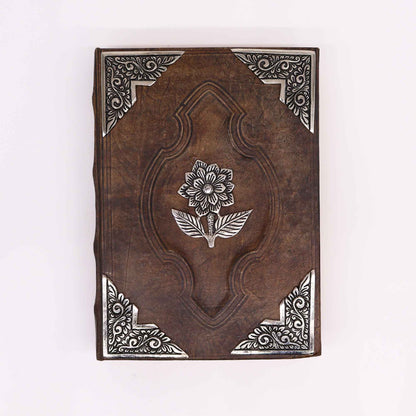 Libro Bronceado Rojo - Decoracion de rosas de zinc con bordes de cubierta