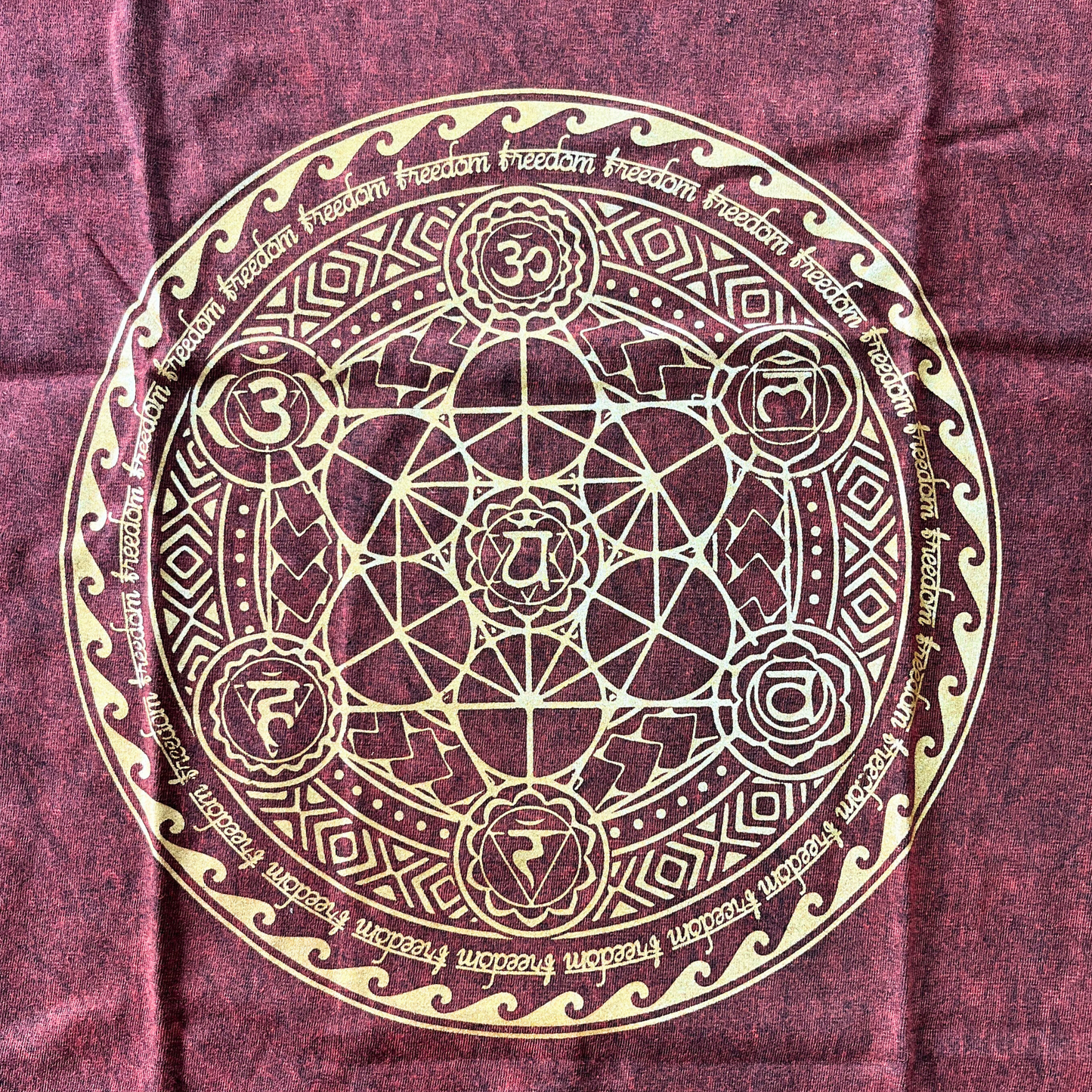 Nomad Sari Oversized T-Shirt – Chakra – Kastanienbraun
