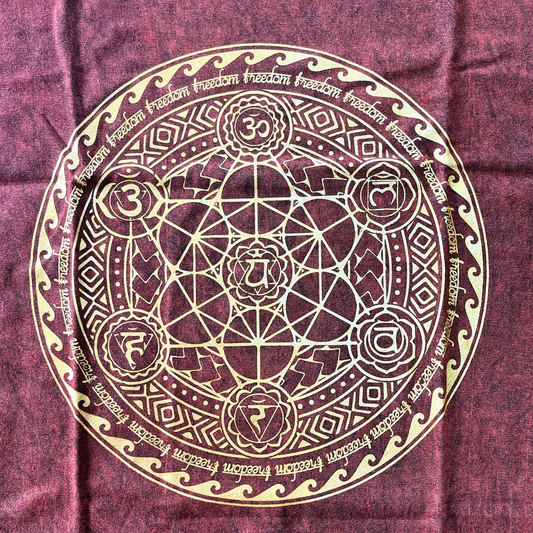 Nomad Sari Oversized T-Shirt – Chakra – Kastanienbraun