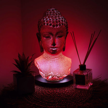 Lámpara de busto de Buda Molton Lava - base oval