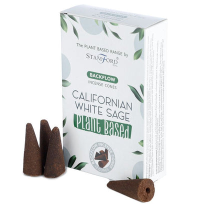 Cônes d'encens à reflux aux herbes - Sauge blanche de Californie