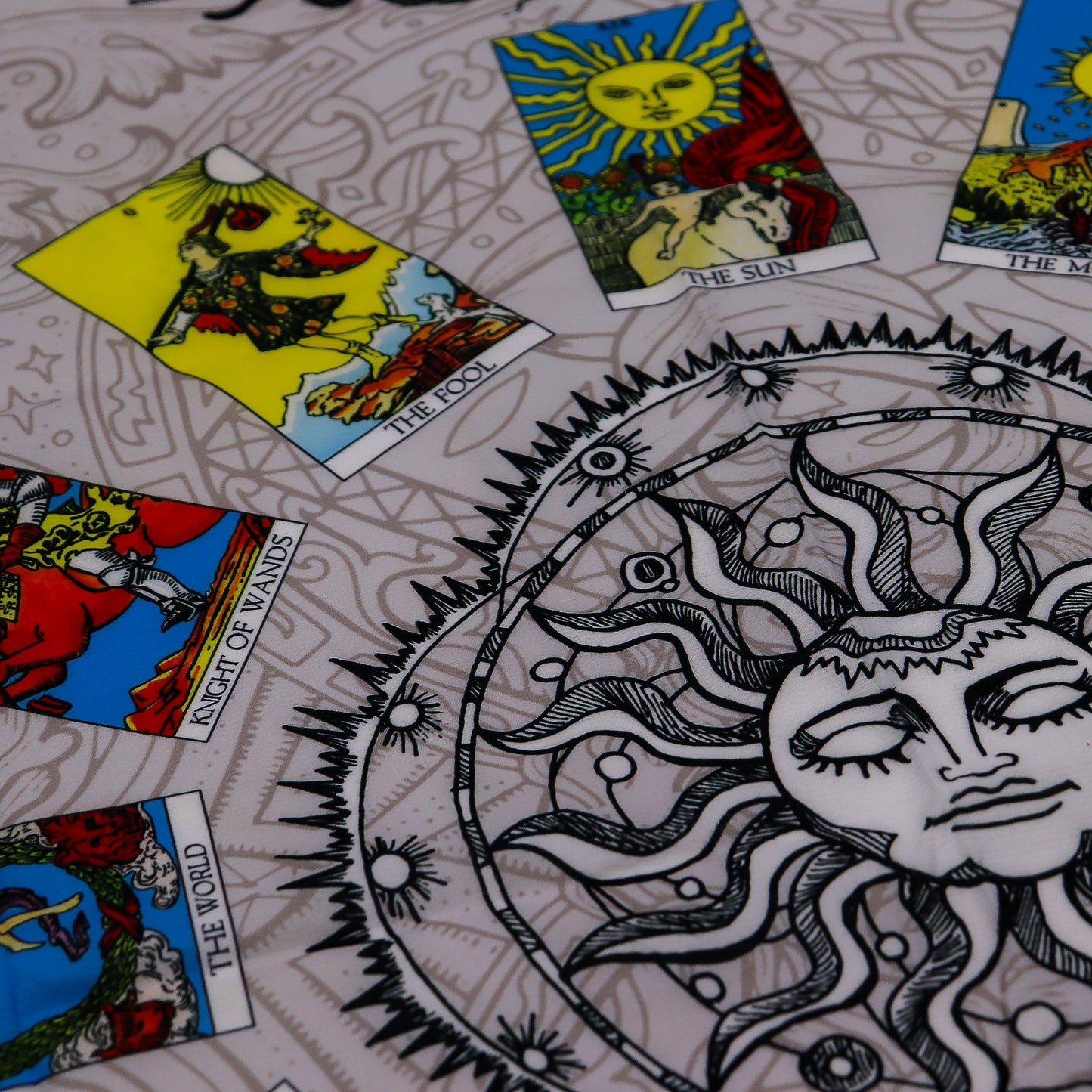 Tissu de lecture de tarot - Arbre de vie