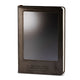 Cuaderno de intenciones tamaño A5 - Pantalla LCD que se limpia - Efecto cuero negro - 80 hojas