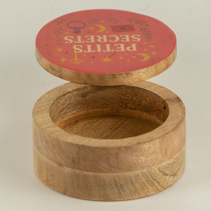 Caja esmaltada redonda - Secretos Pequeños