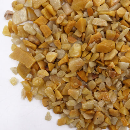 Éclats de quartz doré et éclats de pierres précieuses en vrac - 1 kg