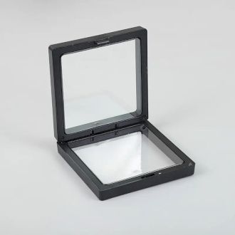 Kleiner 3D-Schweberahmen 7x7cm - Schwarz