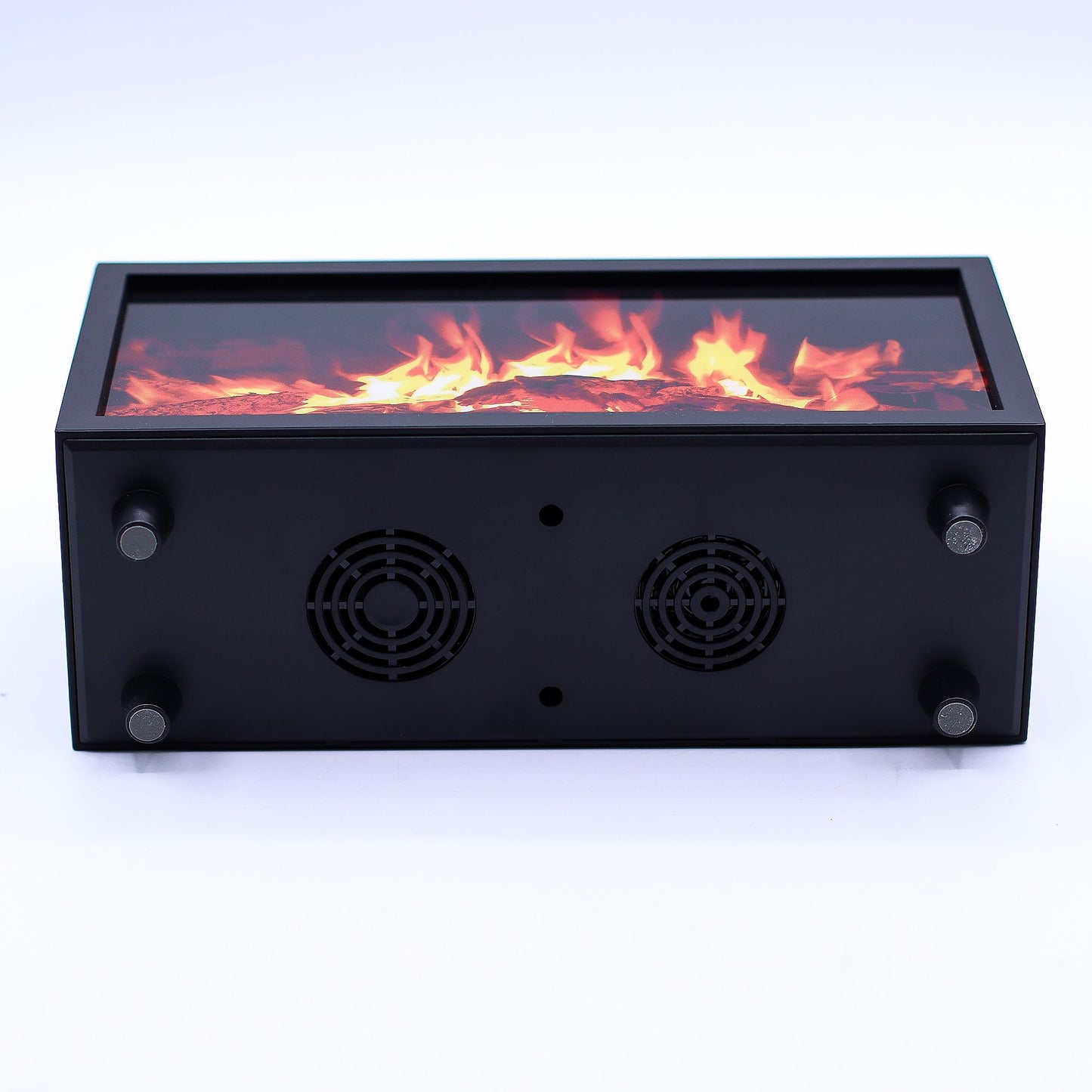 Aromadiffusor mit Flammeneffekt und Vogelgeräuschen – Schwarz, USB – Farbwechsel