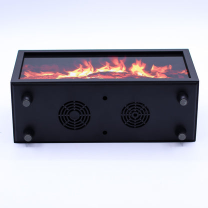 Aromadiffusor mit Flammeneffekt und Vogelgeräuschen – Schwarz, USB – Farbwechsel