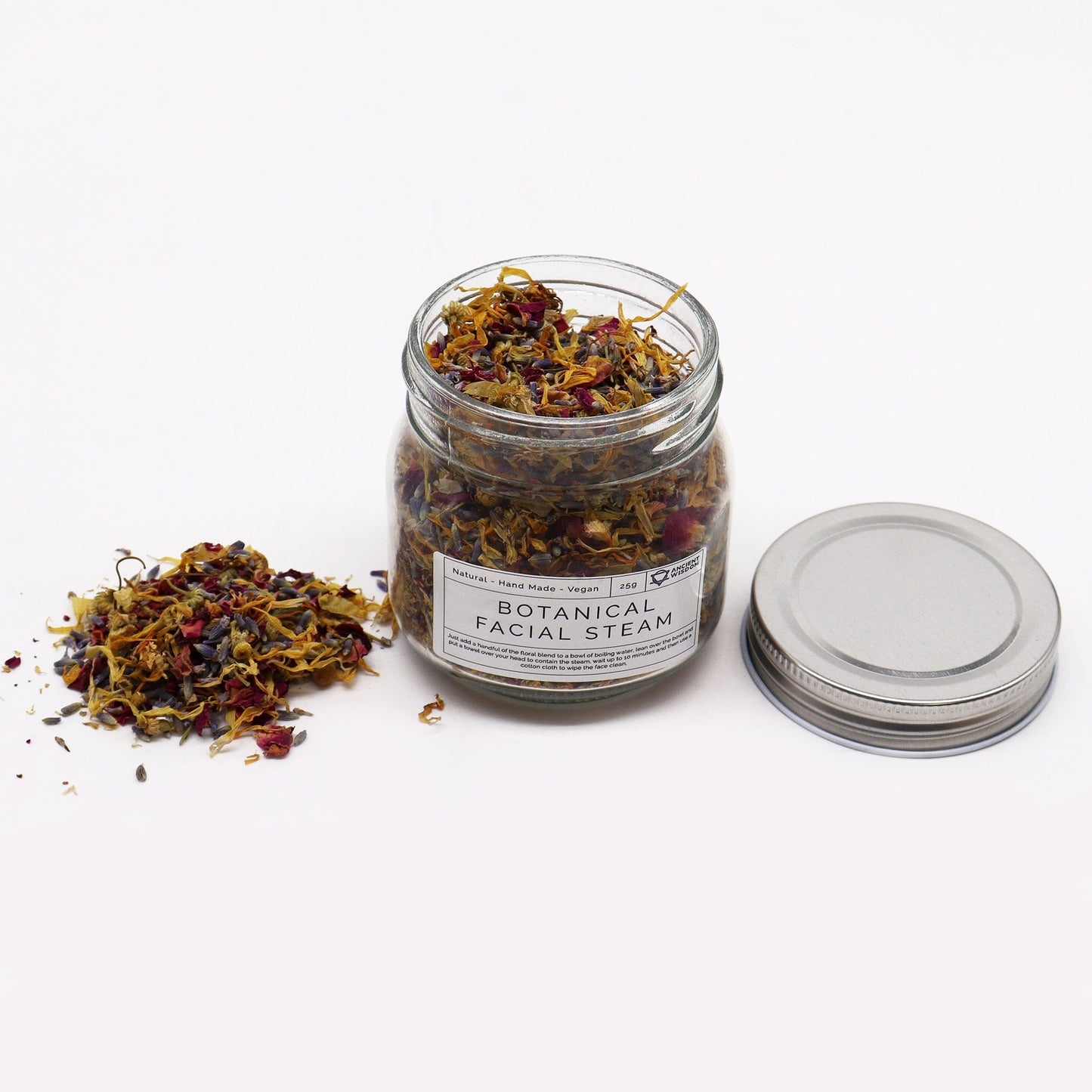Mezcla botánica de vapor facial - Natural 25g