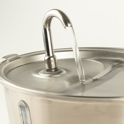 Tazones para comida PAW - Fuente de agua eléctrica de 2.5 litros - USB - acero inoxidable (304)
