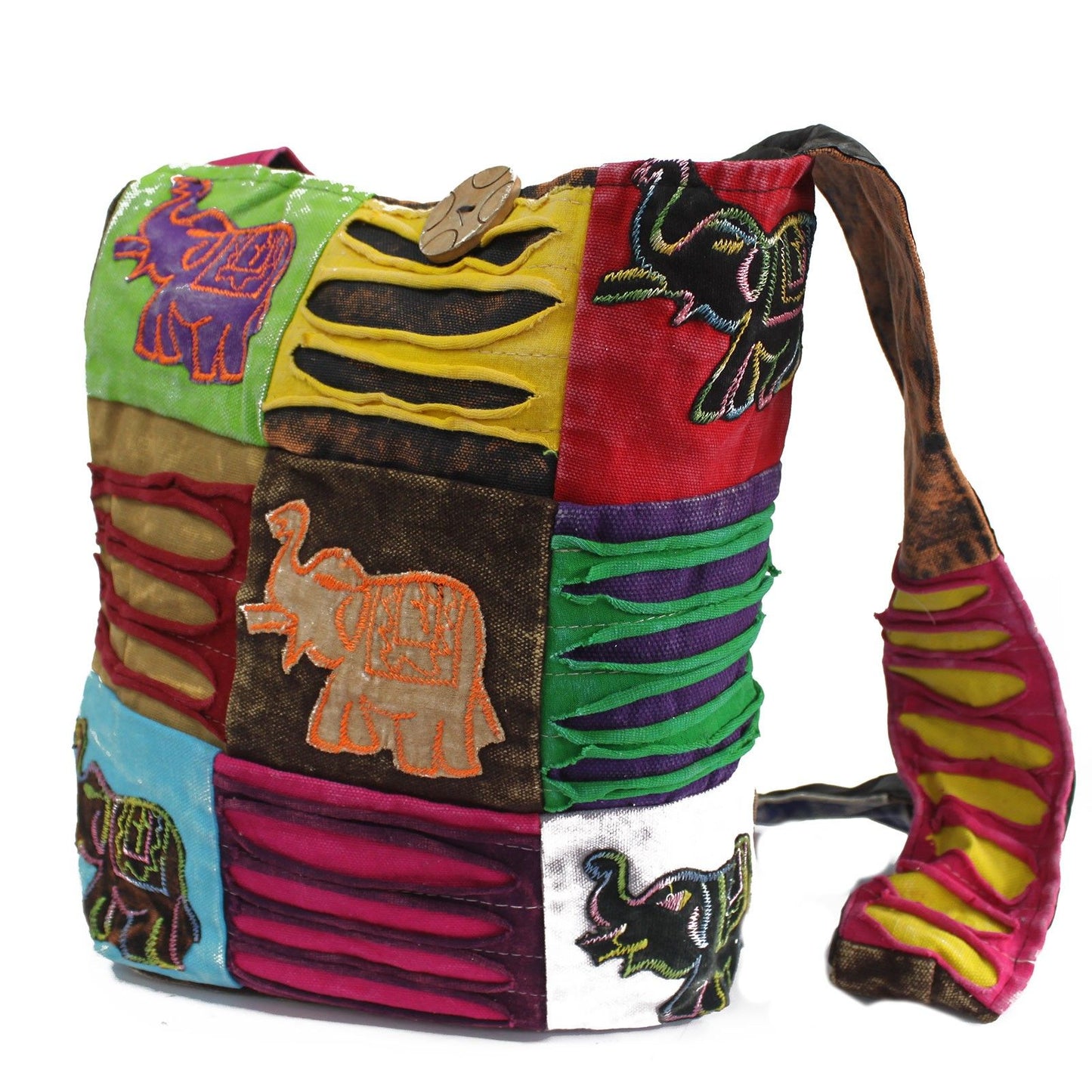 Bolso Étnico Hippie Chocolate Elefante