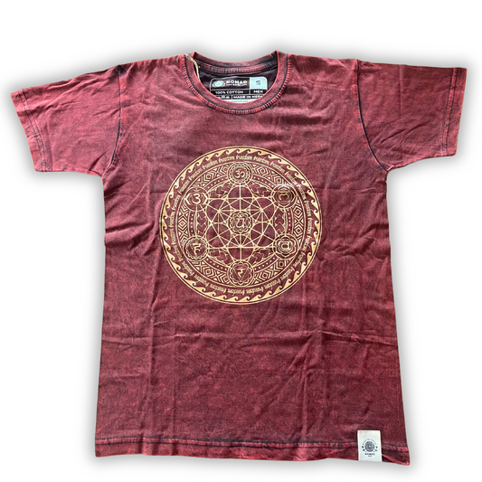 Nomad Sari Oversized T-Shirt – Chakra – Kastanienbraun