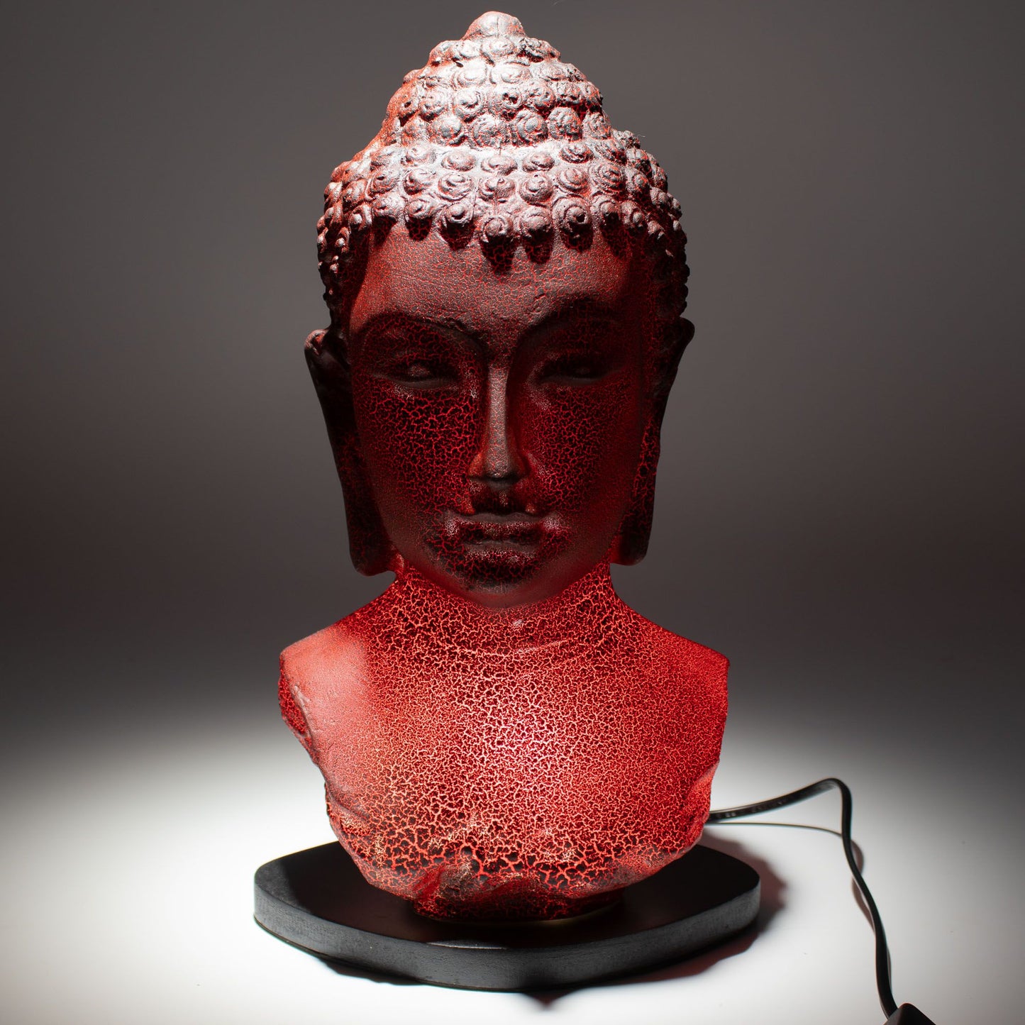 Lámpara de busto de Buda Molton Lava - base oval