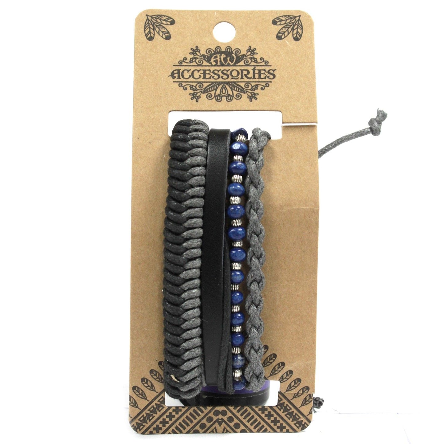 Herrenarmband – Schwarz (zufällige Farbe)