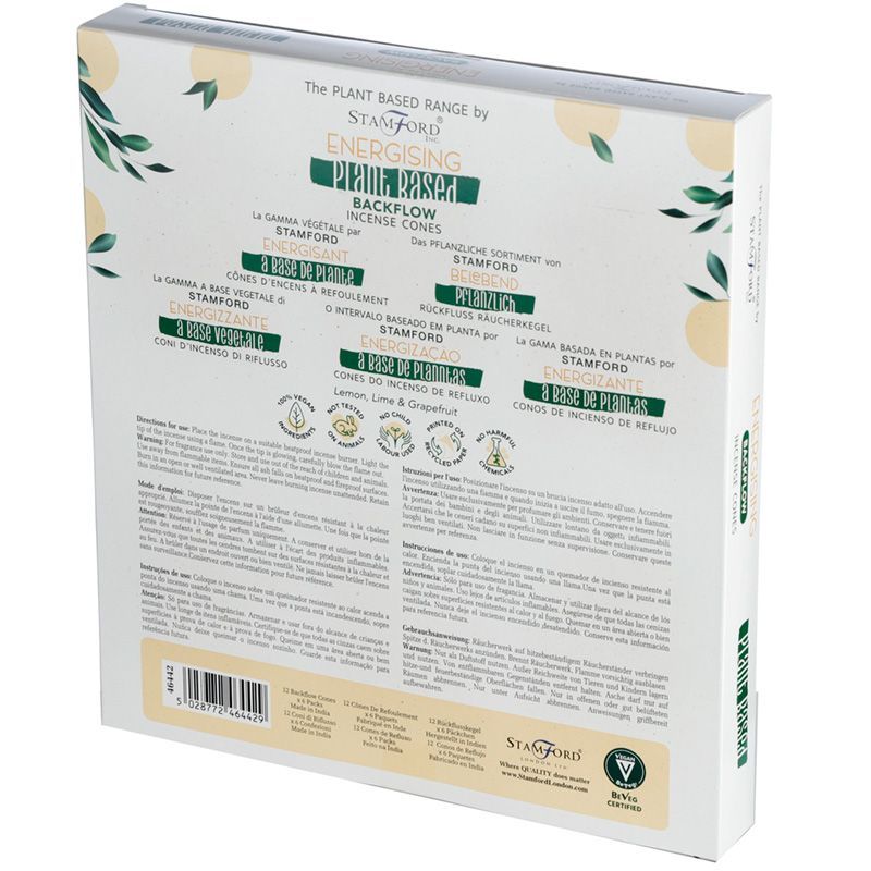 Cônes d'encens à reflux aux herbes - Énergisant