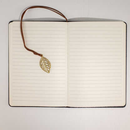 Cuaderno de intenciones tamaño A5 - Pantalla LCD que se limpia - Efecto cuero negro - 80 hojas