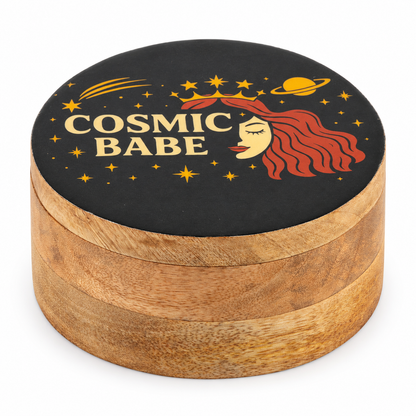 Caja esmaltada redonda - Cosmic Babe