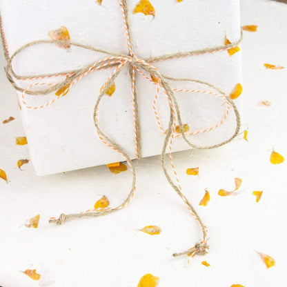 Papier cadeau fait main Lokta - Calendula