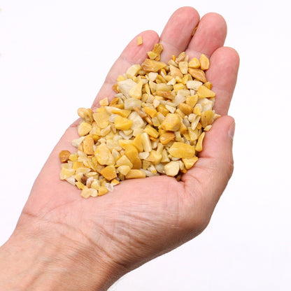 Éclats de quartz doré et éclats de pierres précieuses en vrac - 1 kg