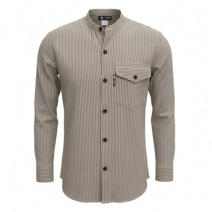 Nomad Sari Camisa Grandad - Gris Piedra - XL