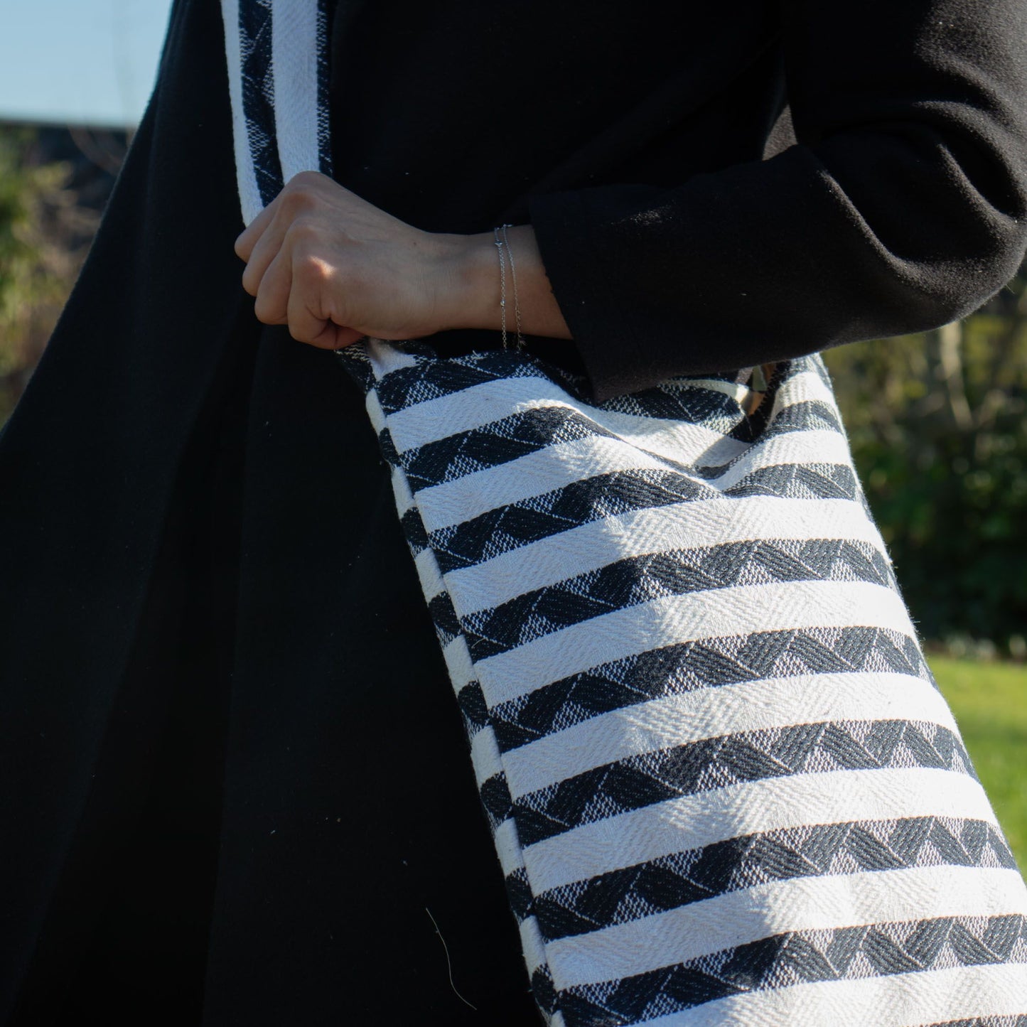 Taschen aus natürlichem Jacquard – Nomad Atlas – Nomad Tragetasche