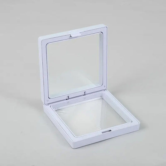 Kleiner 3D-Schweberahmen 7x7cm - Weiß