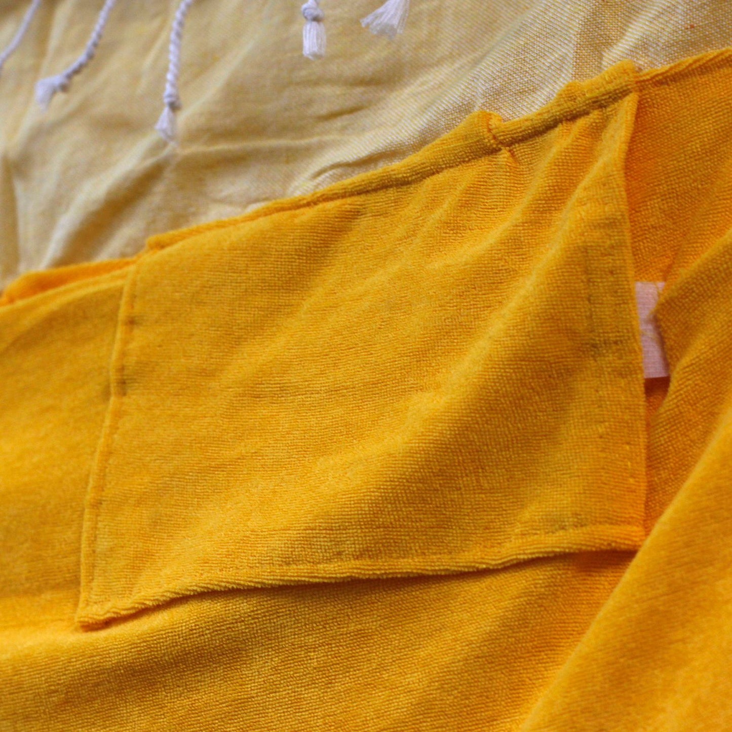 Toalla Pareo Algodón Amarillo 100x180cm