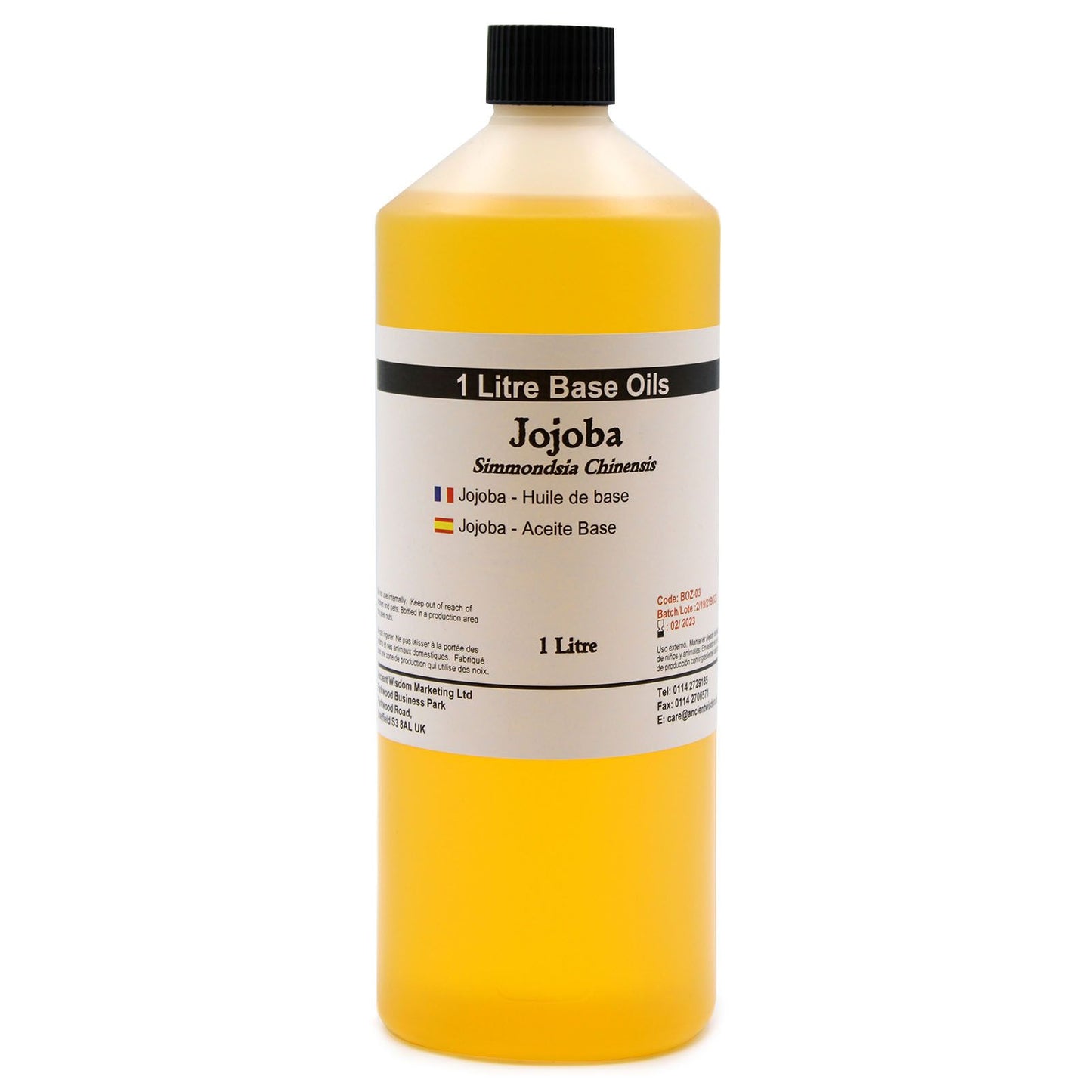 Aceite Base de Durazno 1L Prensado en Frío Natural