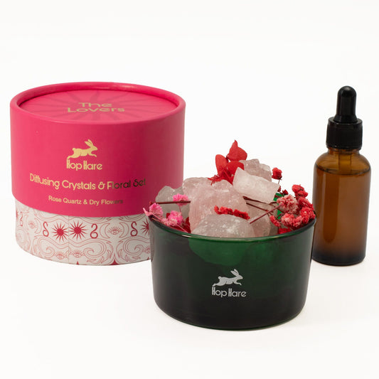 Hop Hare Difusores de Crystas y Conjunto Floral - Los Amantes