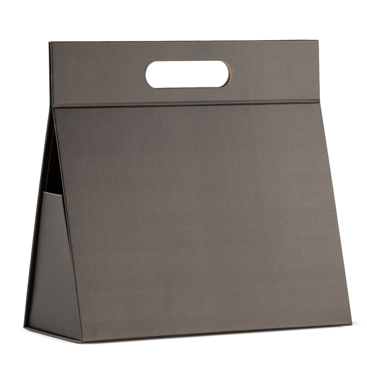 Caja de regalo plana - Caja de mano grande (28x12.5x26cm) - Negro