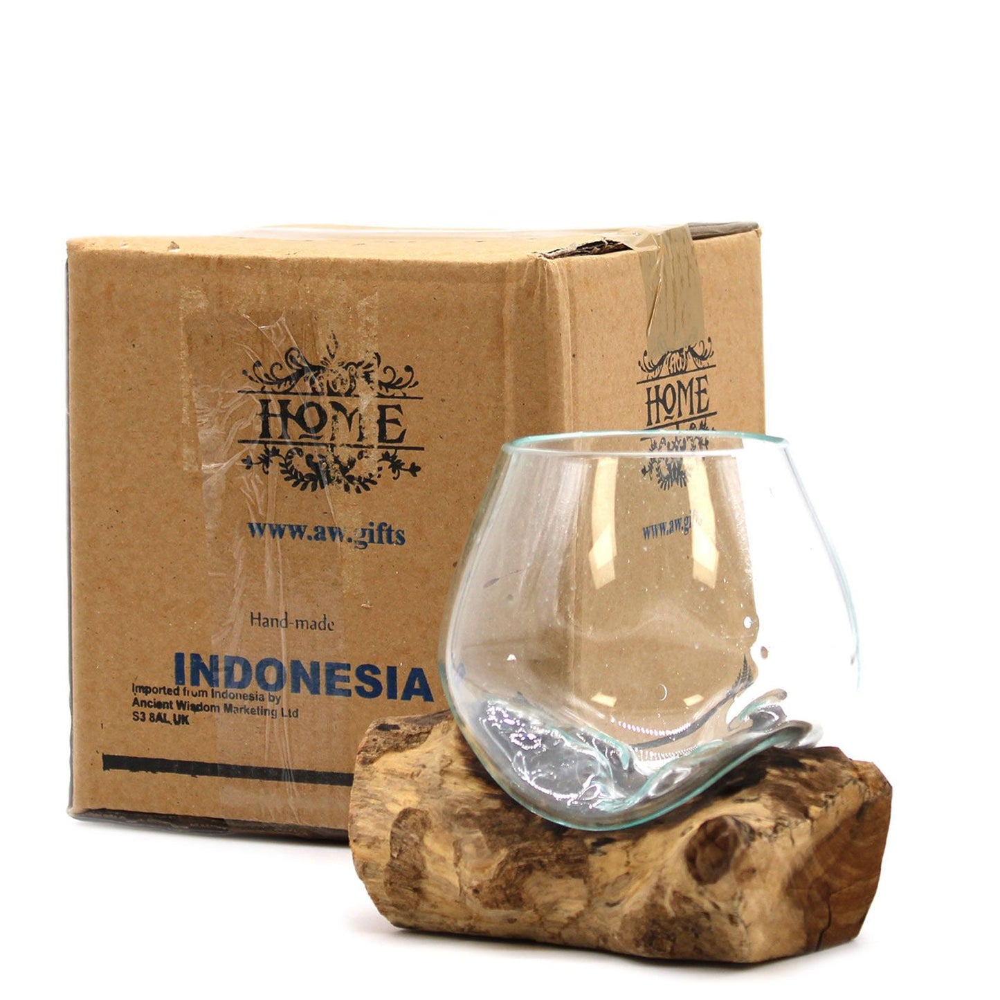 Vidrio Fundido Sobre Madera - Tazón pequeño