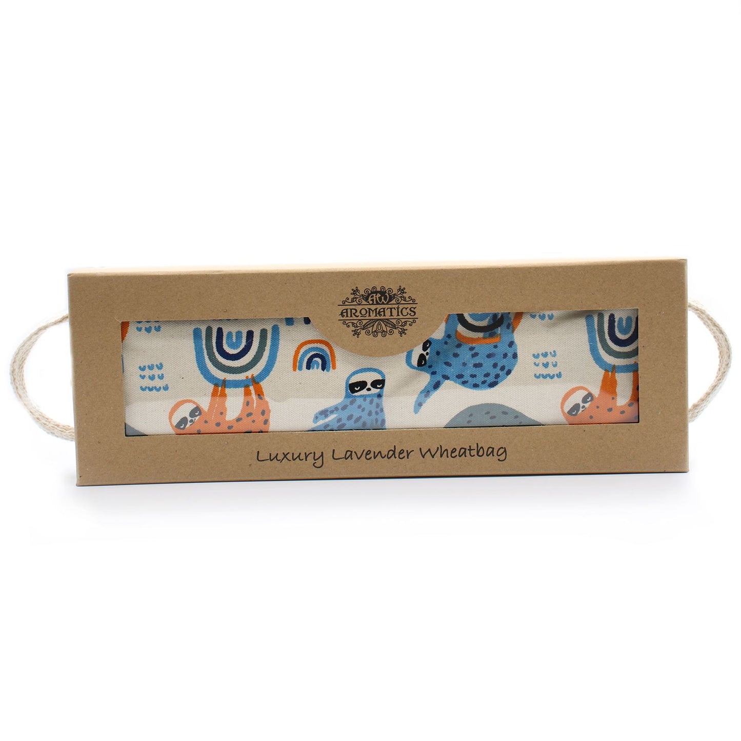 Lavendel-Weizensäckchen in Geschenkbox - Faultier