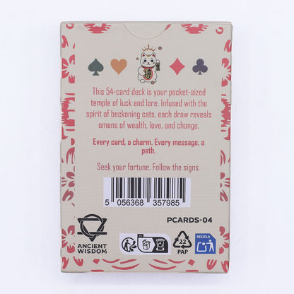 Glückskatzen-Spiel- und Orakelkarten – Maneki Neko Deck