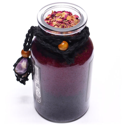 Potion de bain de sorcière antique et amulette en cristal d'améthyste - Séduction