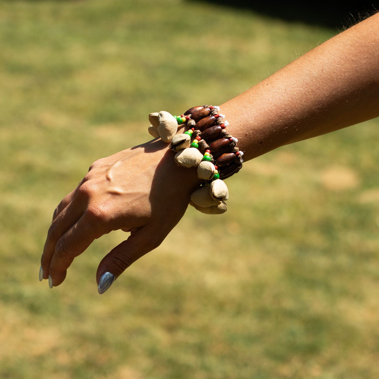 Kenari Shell Hand Shaker - Rattle Bracelet (15 Pieces)