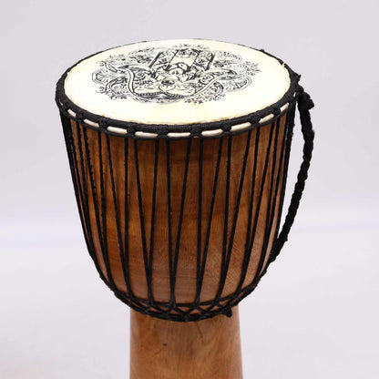 Djembé fait main avec table large - 50 cm