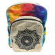 Großer Batik-Hanfrucksack - Mandala