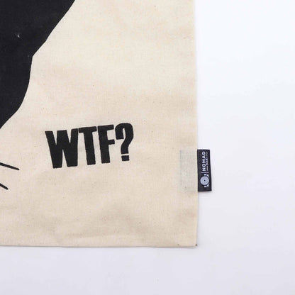 Iconic Basic Bag – Schwarze Katze – (40 x 36 cm) – Natürliche Baumwolle 4 oz