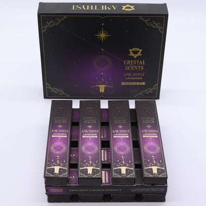 Encens à brûler parfumé à l'améthyste et à la lavande