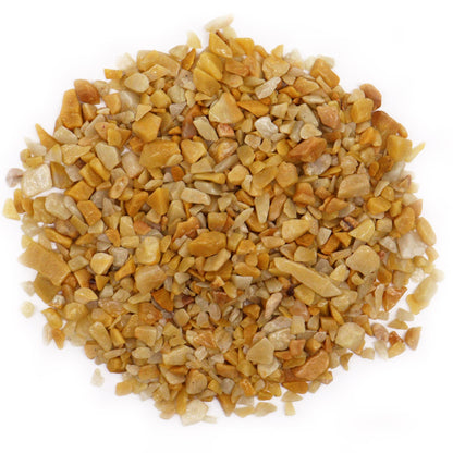 Éclats de quartz doré et éclats de pierres précieuses en vrac - 1 kg