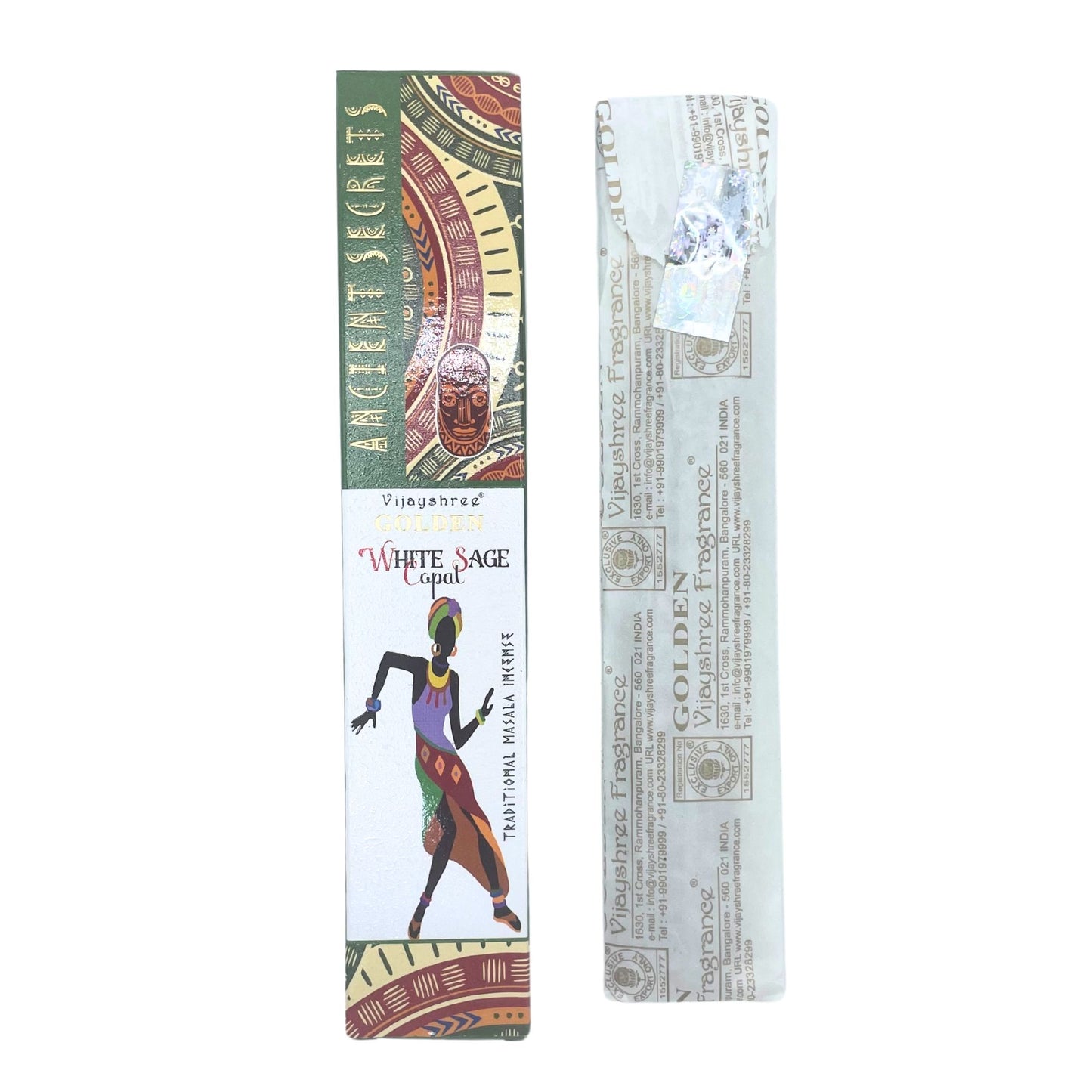 15 g de copal dorado y salvia blanca