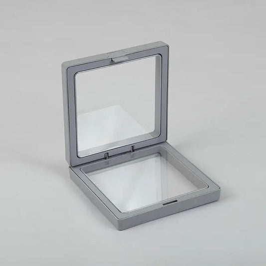Kleiner 3D-Schweberahmen 7x7cm - Grau