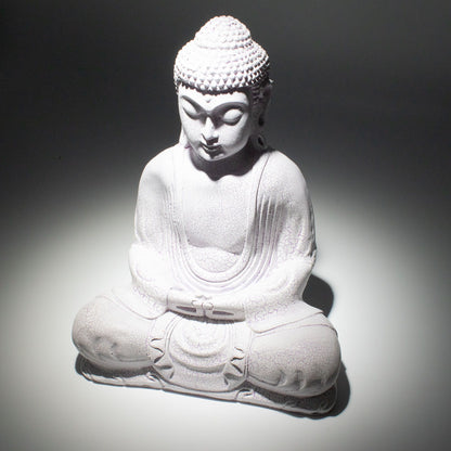 Meditación Buda Lámpara Lavanda Crackle - Soporte Oval